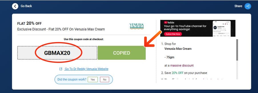 Dr. Reddy’s Venusia Coupon Codes