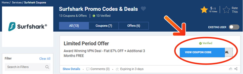 surfshark Coupon Codes