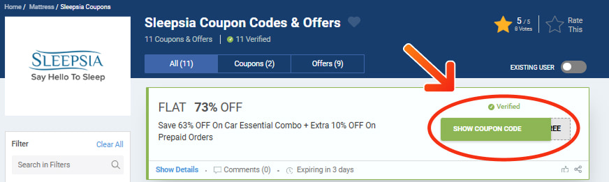 Sleepsia Coupon Codes