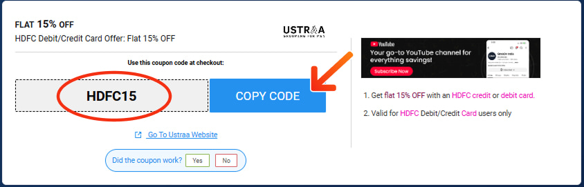 Ustraa Coupons