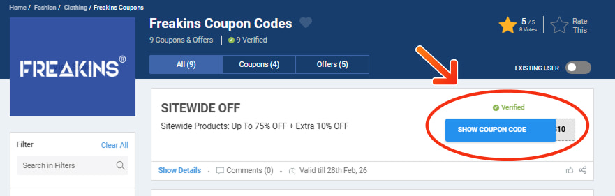 Freakins Coupon Codes