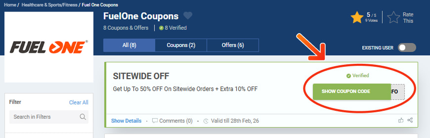 fuelone Coupon Codes