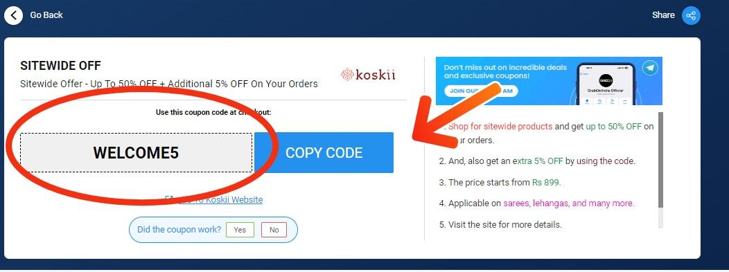 Koskii Discount Codes