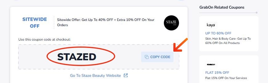 Staze Beauty Coupon Codes