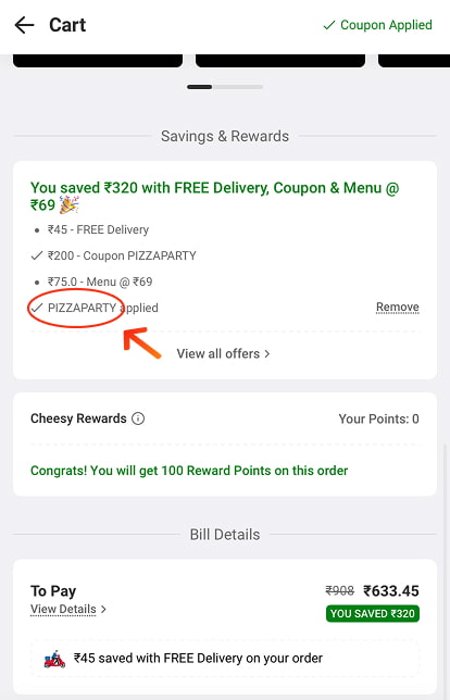 Dominos Discount Codes testing