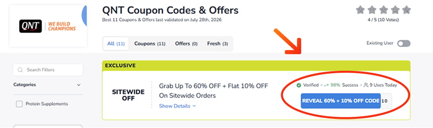 qnt Coupon Codes