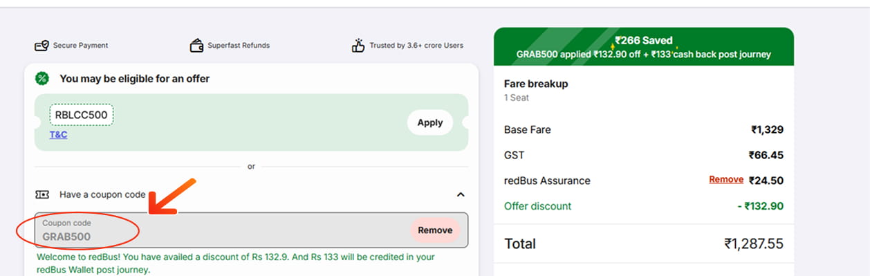 Redbus Coupons Testing