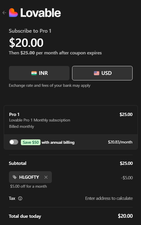 Lovable Offers