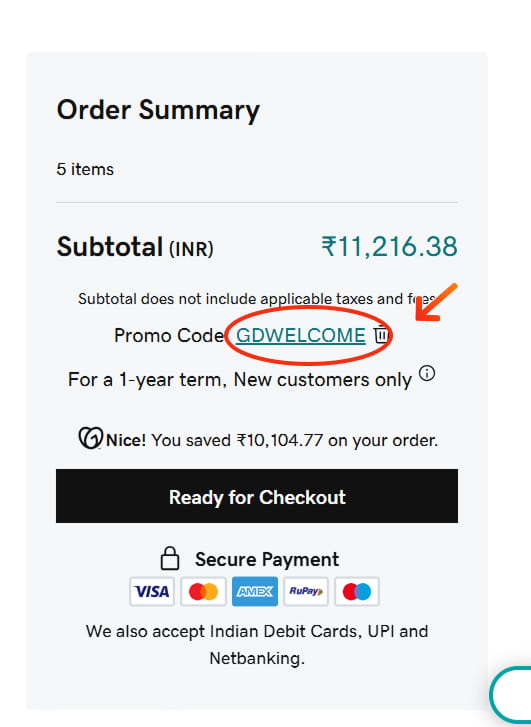 GoDaddy Coupon Code