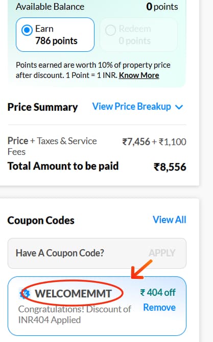 MakeMyTrip Hotels Coupon Code