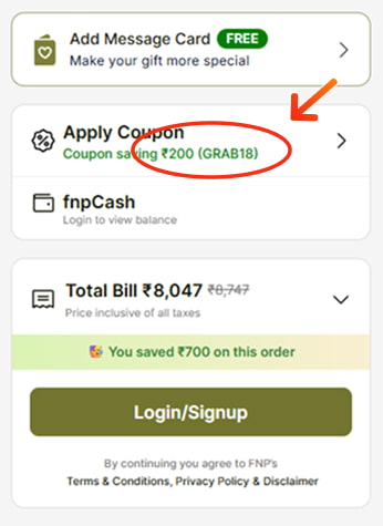 Fern N Petals Coupon Code Testing