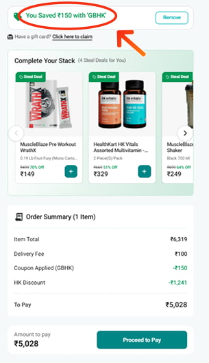 Healthkart Coupon Codes Testing
