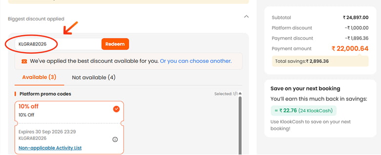 Klook Coupon Codes Testing