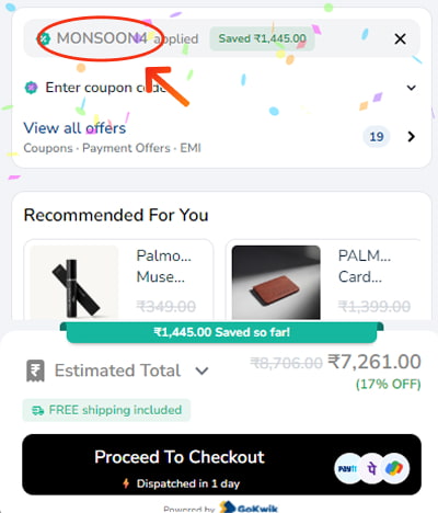 Palmonas Coupon Code Testing