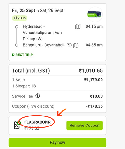 Flixbus Coupon Code