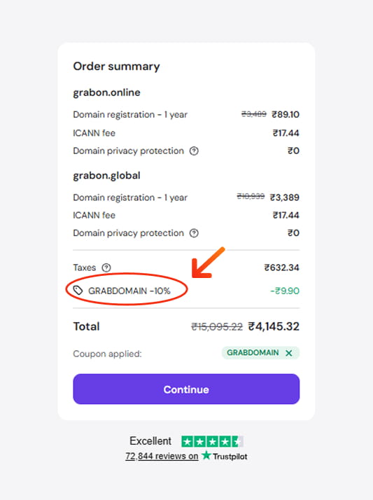Hostinger Domain Coupon Code Testing