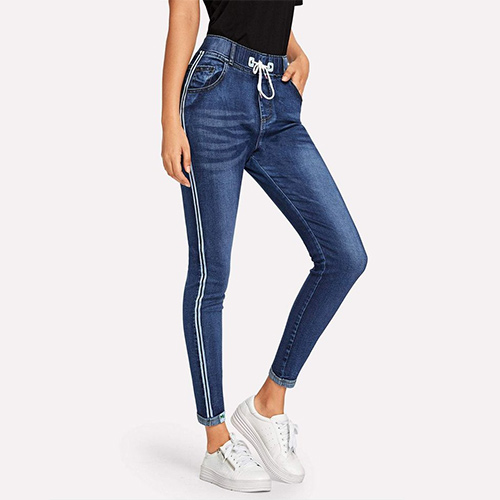 Drawstring-Waist-Jeans
