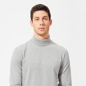 Mock-Neck-T-Shirt