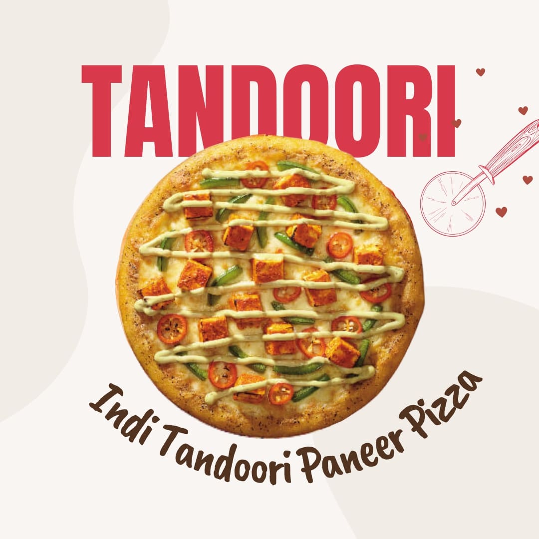 Indian Tandoori Paneer Pizza