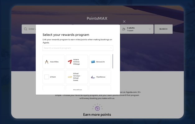 Agoda PointsMAX