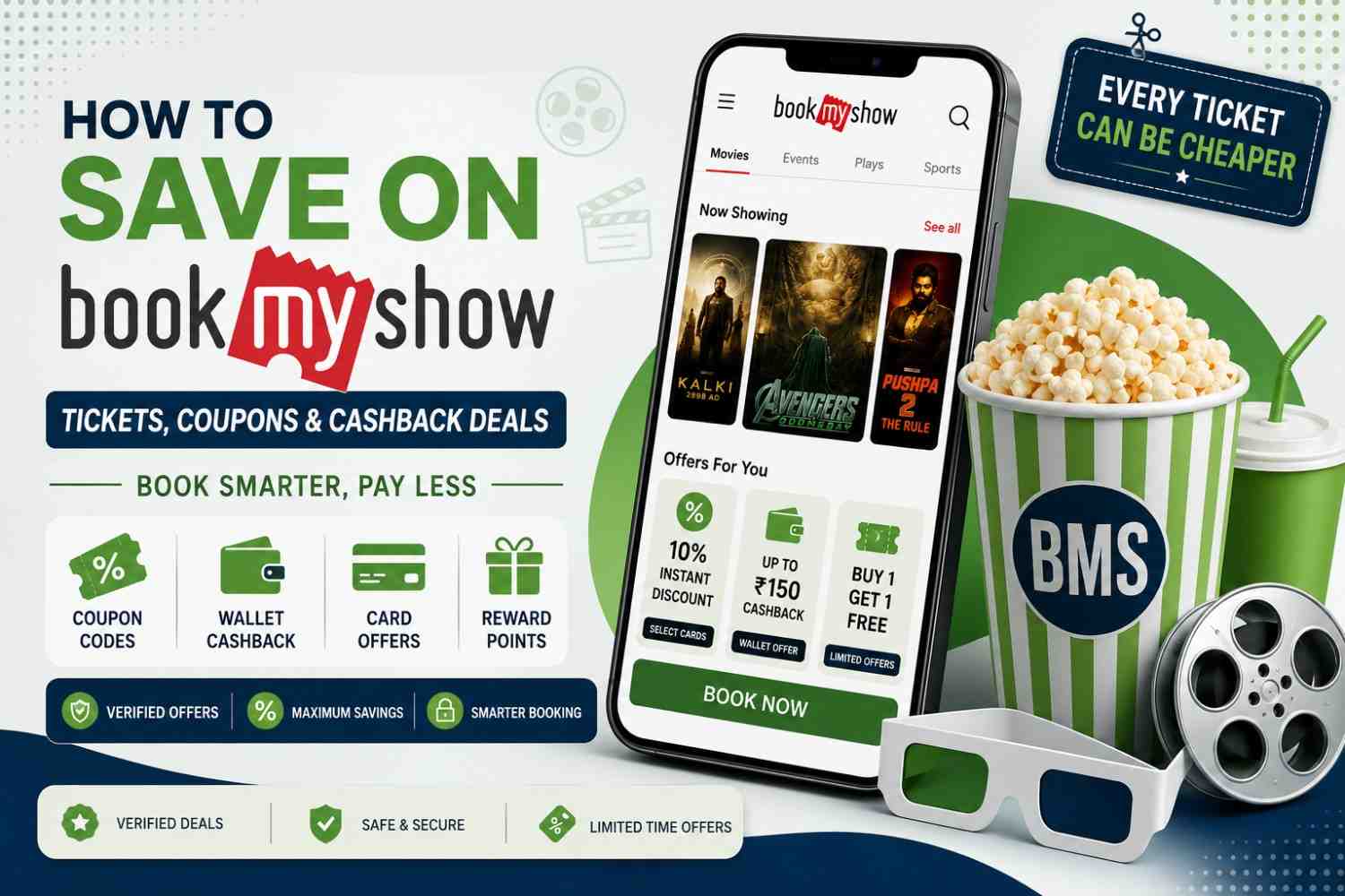 Book my show coupons and cashback