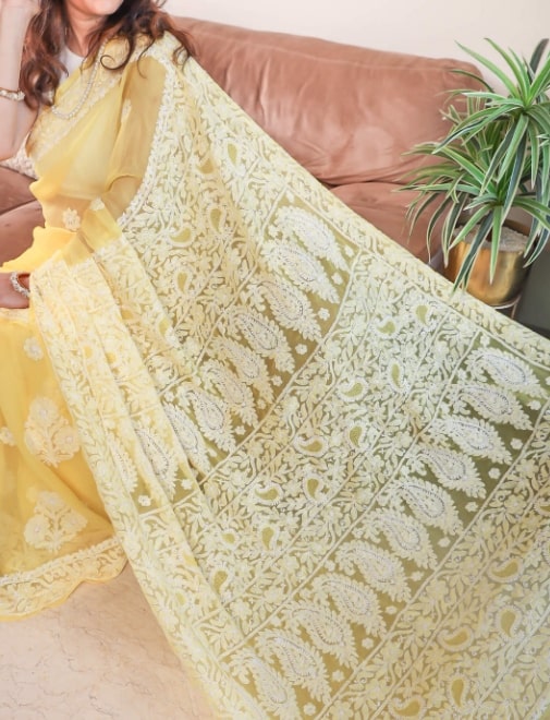 Chikankari Saree