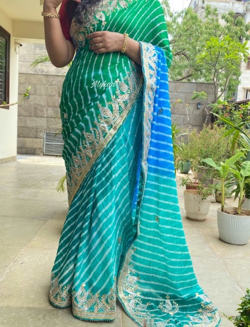 Leheriya Saree