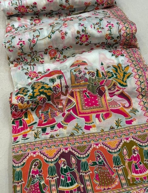 Pashmina Saree