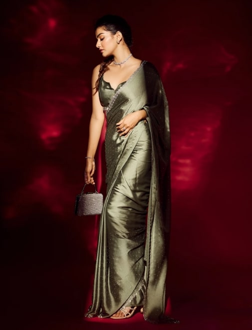 Satin Saree