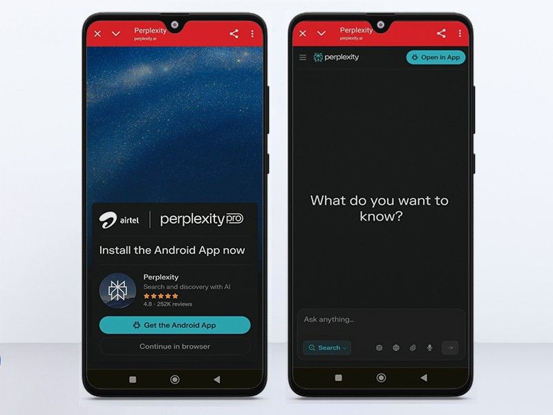 access perplexity via browser or app