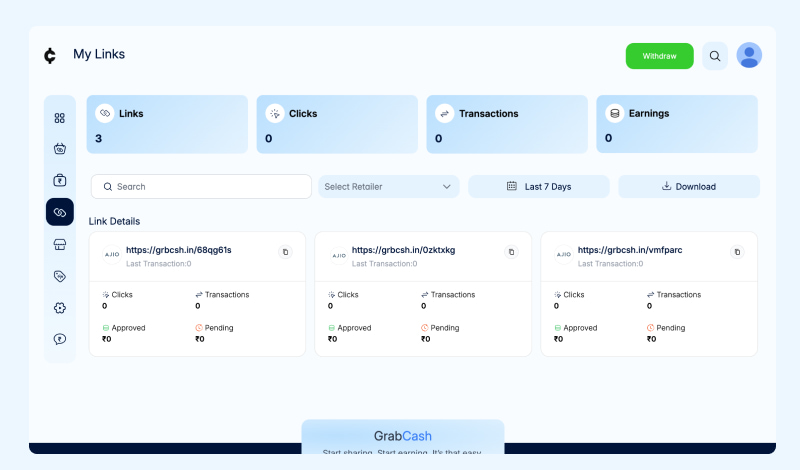ajio affiliate tracking and commission process