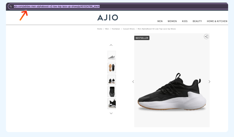 ajio affilliate program registration step 2