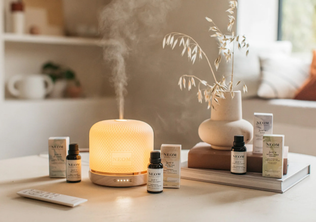 at home spa kit or essential oils diffuser