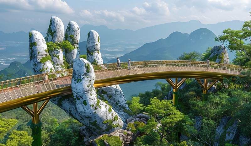 ba na hills and the golden bridge
