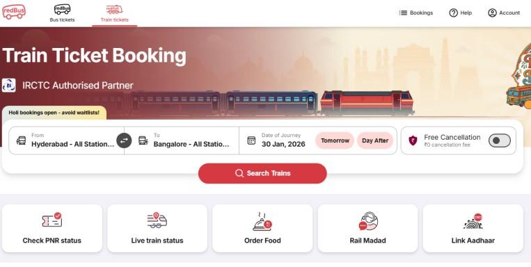 book train tickets using the alternate trip feature