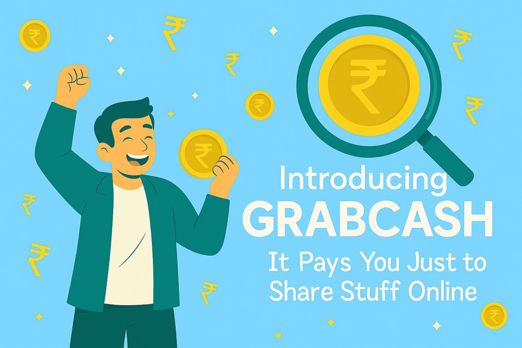 GrabCash Is Here! And It Pays You Just to Share Stuff Online