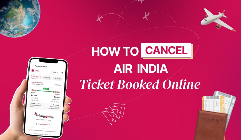 how to cancel air india ticket booked online