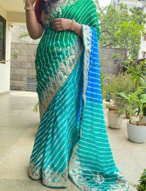 leheriya saree