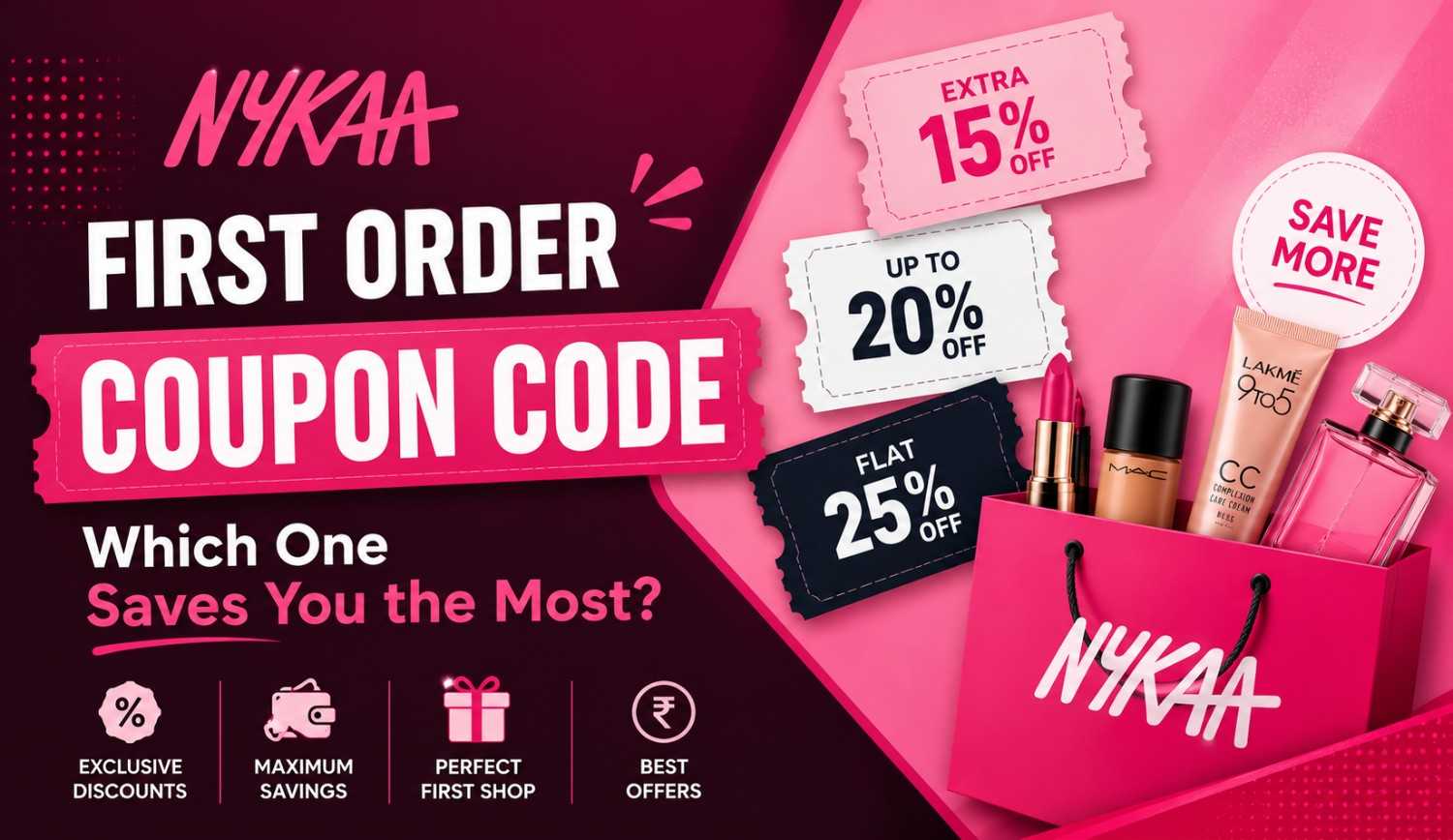 nykaa first order coupon code to save more