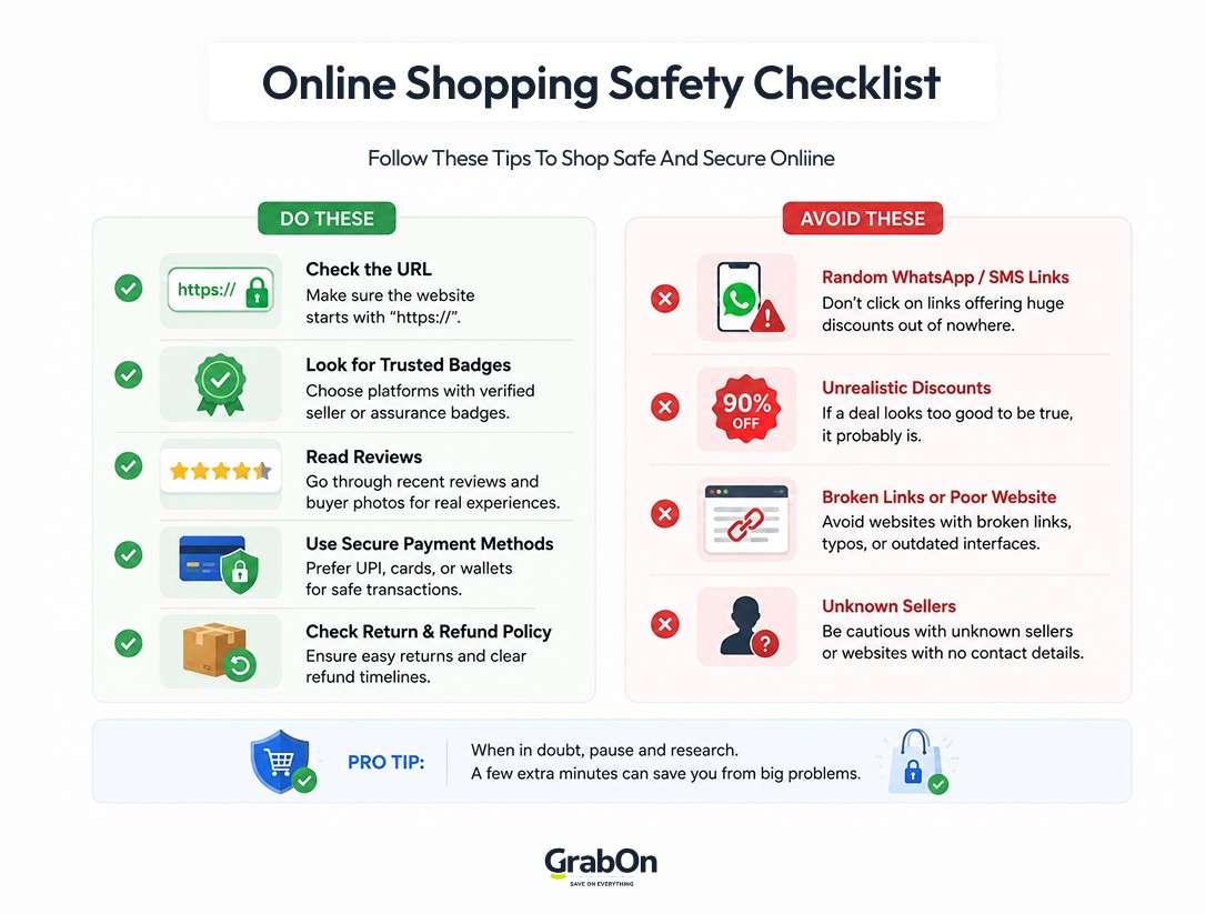 online shopping safety checklist