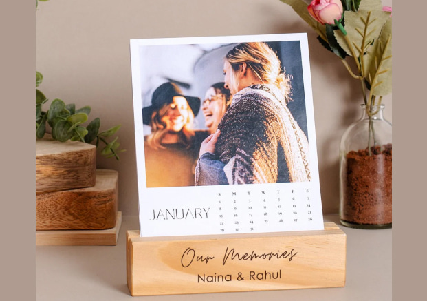 personalized calendar with family photos