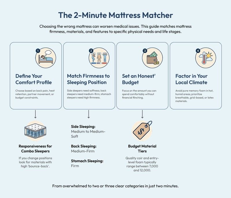 the 2 minute mattress matcher