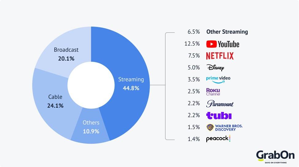 video streaming market share